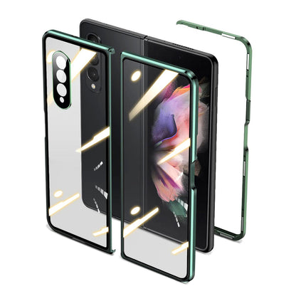 Samsung Galaxy Z Fold3 Fold4 Magnetic Brushed Metal Anti-fall Protective Cover