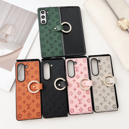 luxury leather cover for Galaxy Z fold 6/5/4/3