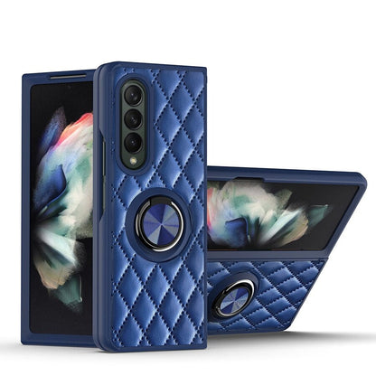 Lattice Finger Ring Case For Samsung Galaxy Z Fold 3