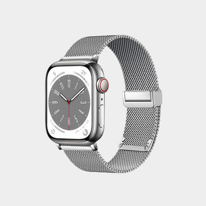 Magnetic Folding Buckle Stainless Steel Band For Apple Watch