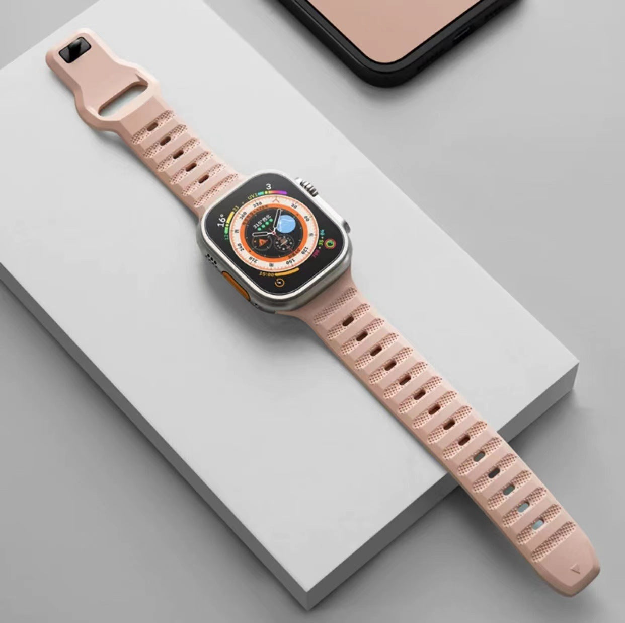 Multicolor Fluororubber Band For Apple Watch