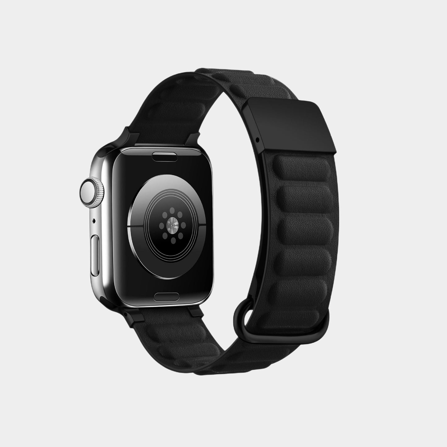 Leather Magnetic Snapback Loop Band For Apple Watch