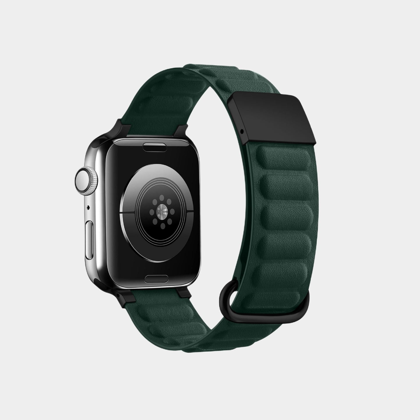 Leather Magnetic Snapback Loop Band For Apple Watch