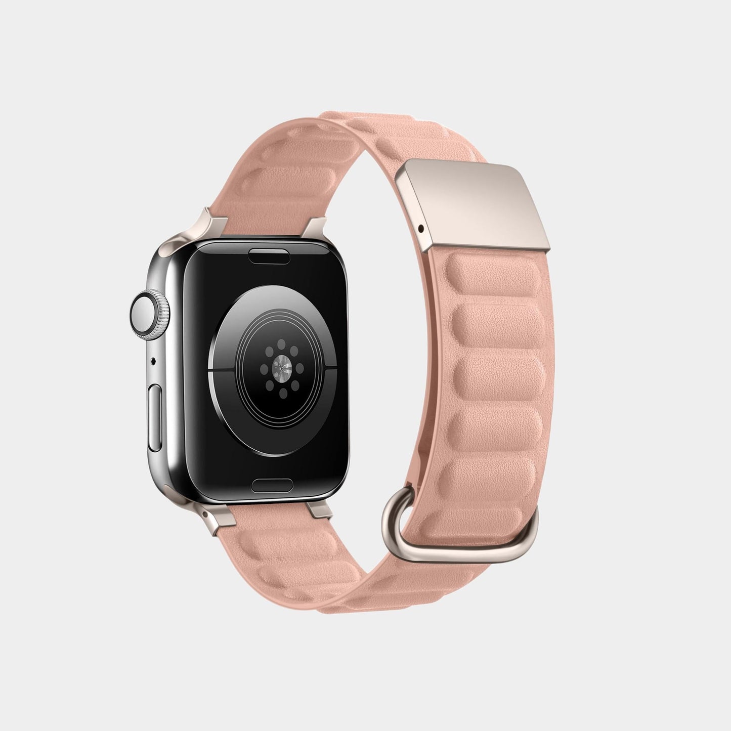 Leather Magnetic Snapback Loop Band For Apple Watch