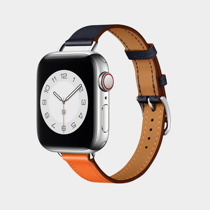 Leather Simple Narrow Band For Apple Watch