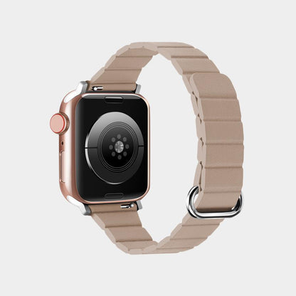 Magnetic Lychee Grain Leather Band For Apple Watch