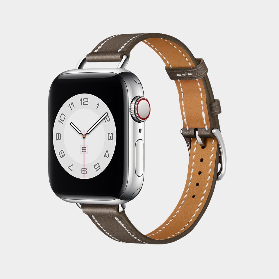 Leather Simple Narrow Band For Apple Watch