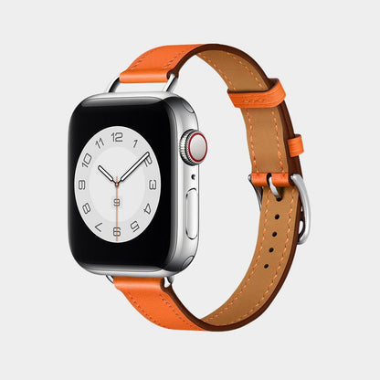 Leather Simple Narrow Band For Apple Watch