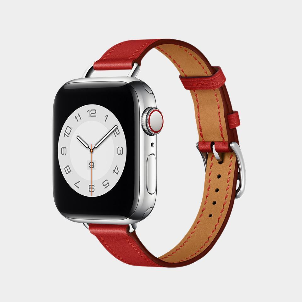 Leather Simple Narrow Band For Apple Watch