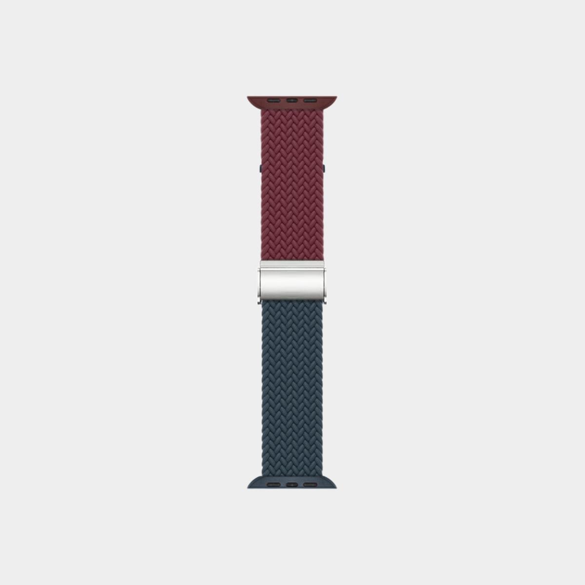 Contrasting Stretch Nylon Braided Band For Apple Watch