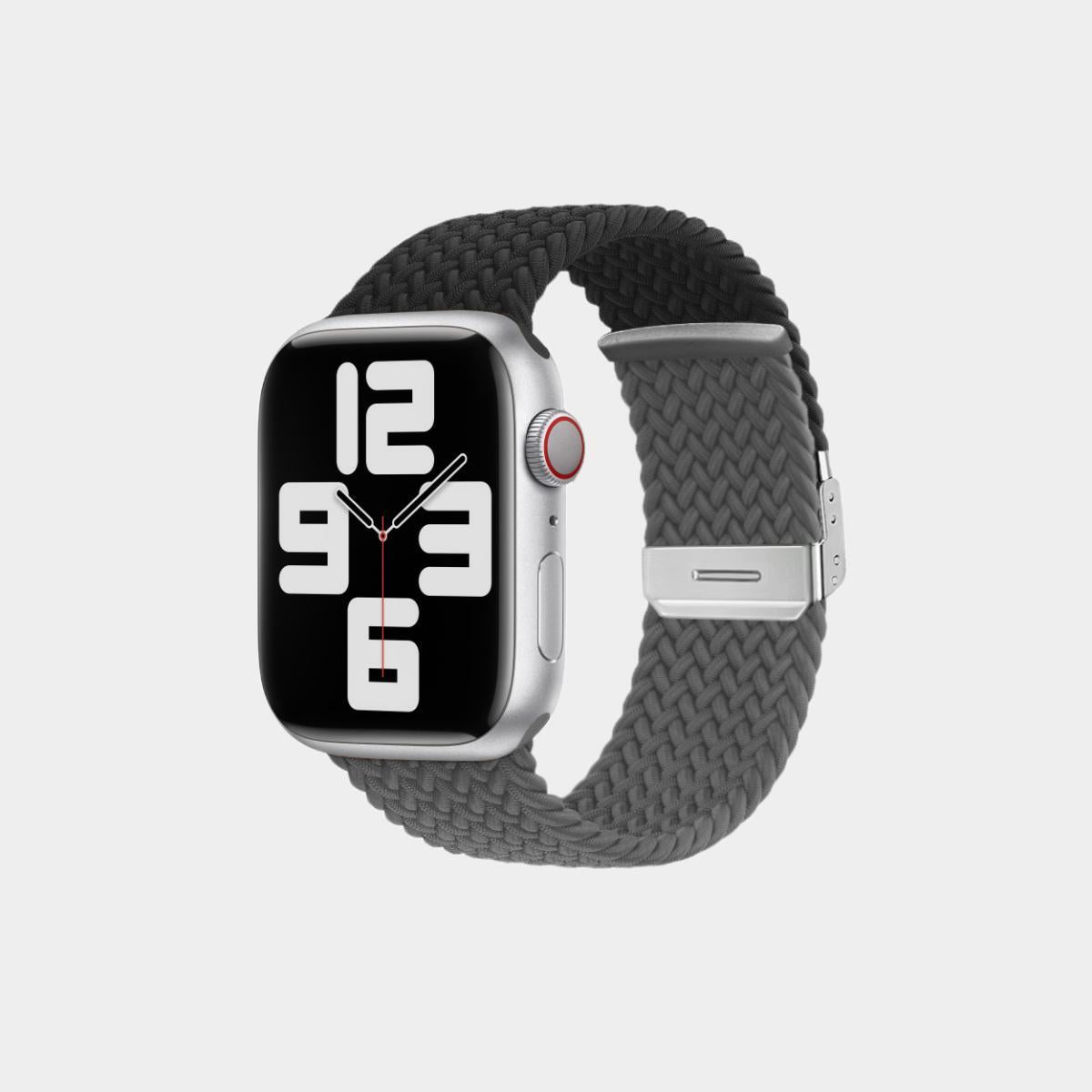 Contrasting Stretch Nylon Braided Band For Apple Watch