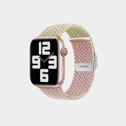 Contrasting Stretch Nylon Braided Band For Apple Watch