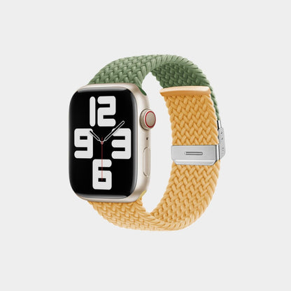 Contrasting Stretch Nylon Braided Band For Apple Watch