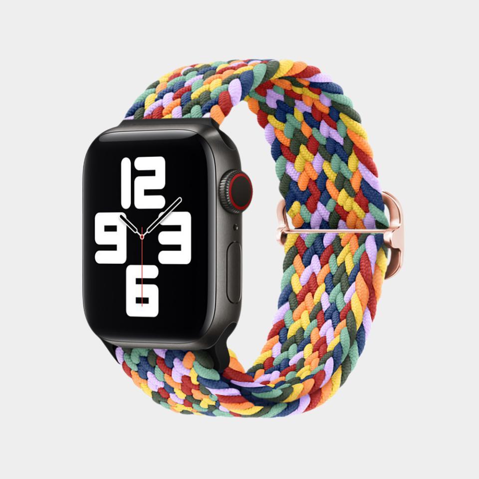 Adjustable Nylon Braided Band For Apple Watch