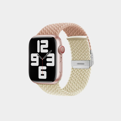 Contrasting Stretch Nylon Braided Band For Apple Watch