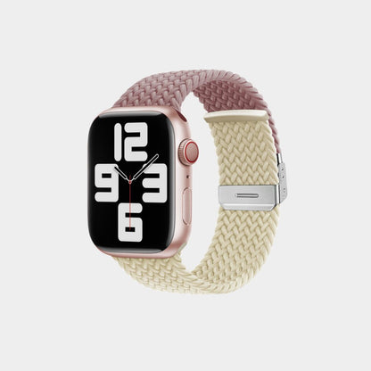 Contrasting Stretch Nylon Braided Band For Apple Watch