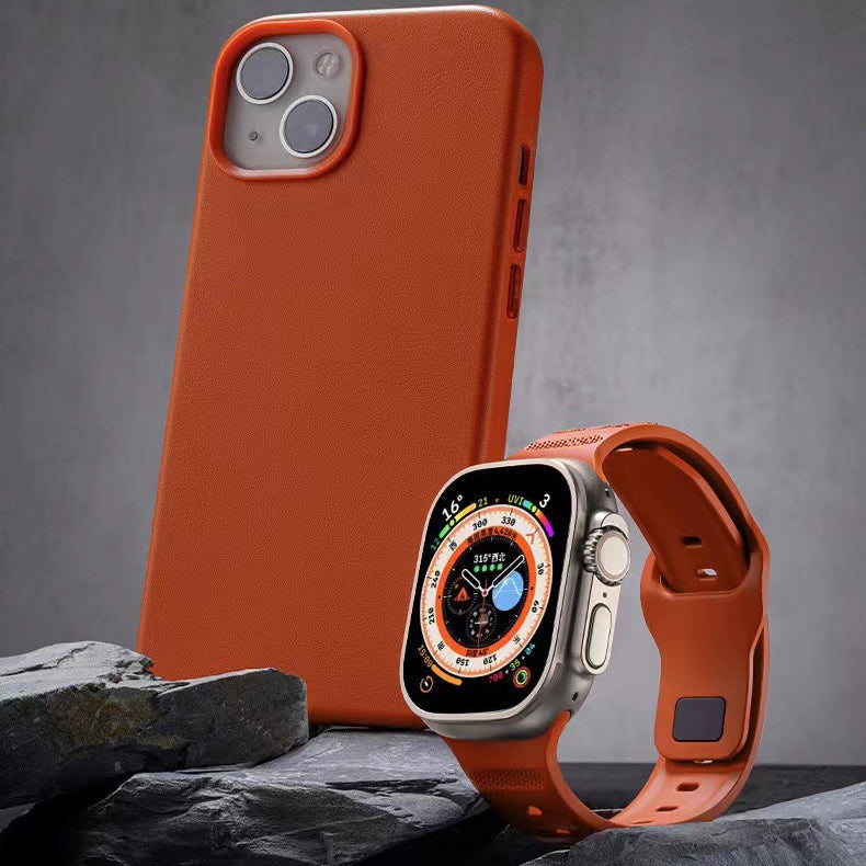 Multicolor Fluororubber Band For Apple Watch