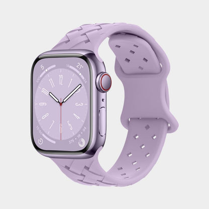 Monochrome Bamboo Pattern Silicone Band For Apple Watch