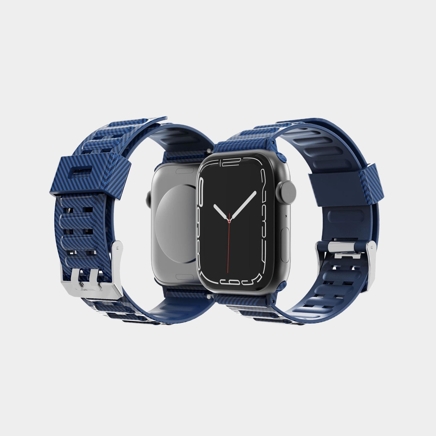 Carbon Fiber Pattern TPU Band For Apple Watch