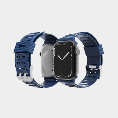 Carbon Fiber Pattern TPU Band For Apple Watch