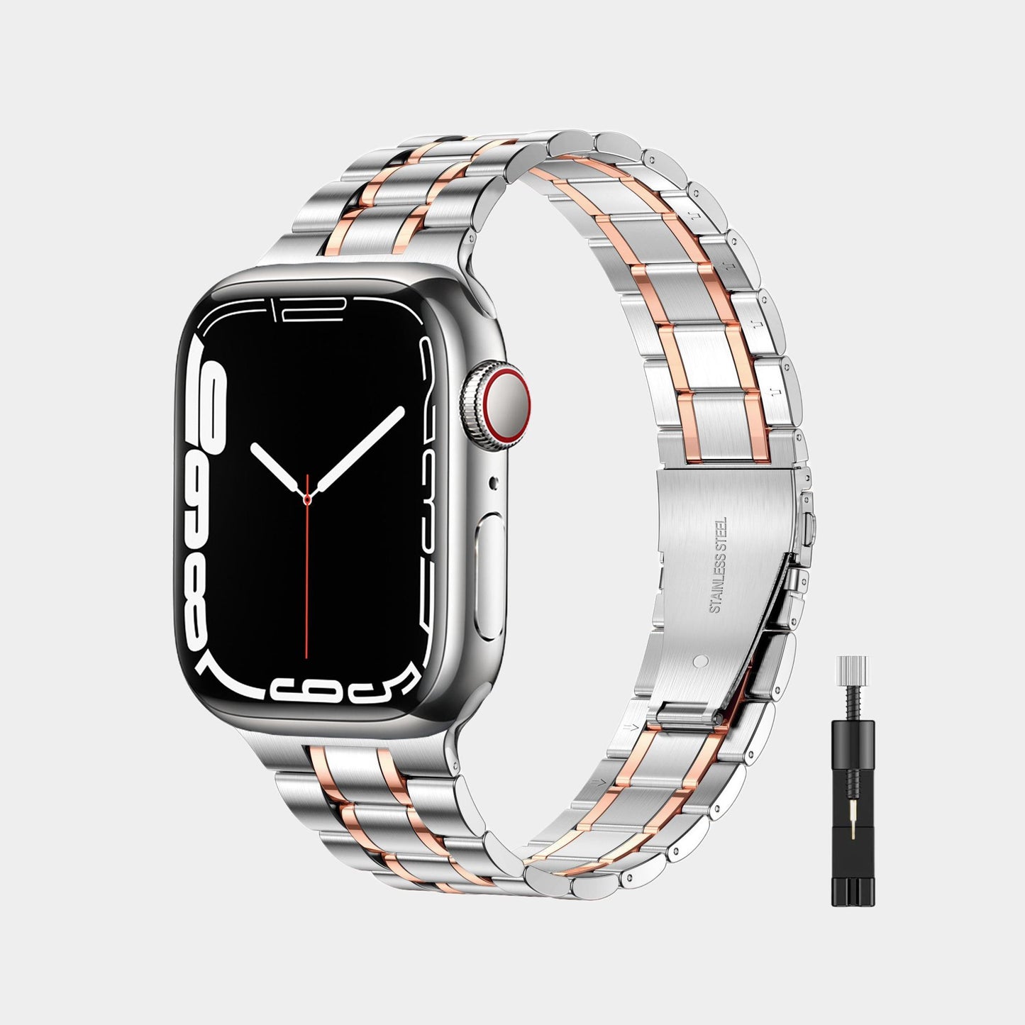 Metal Stainless Steel Five-bead Band For Apple Watch