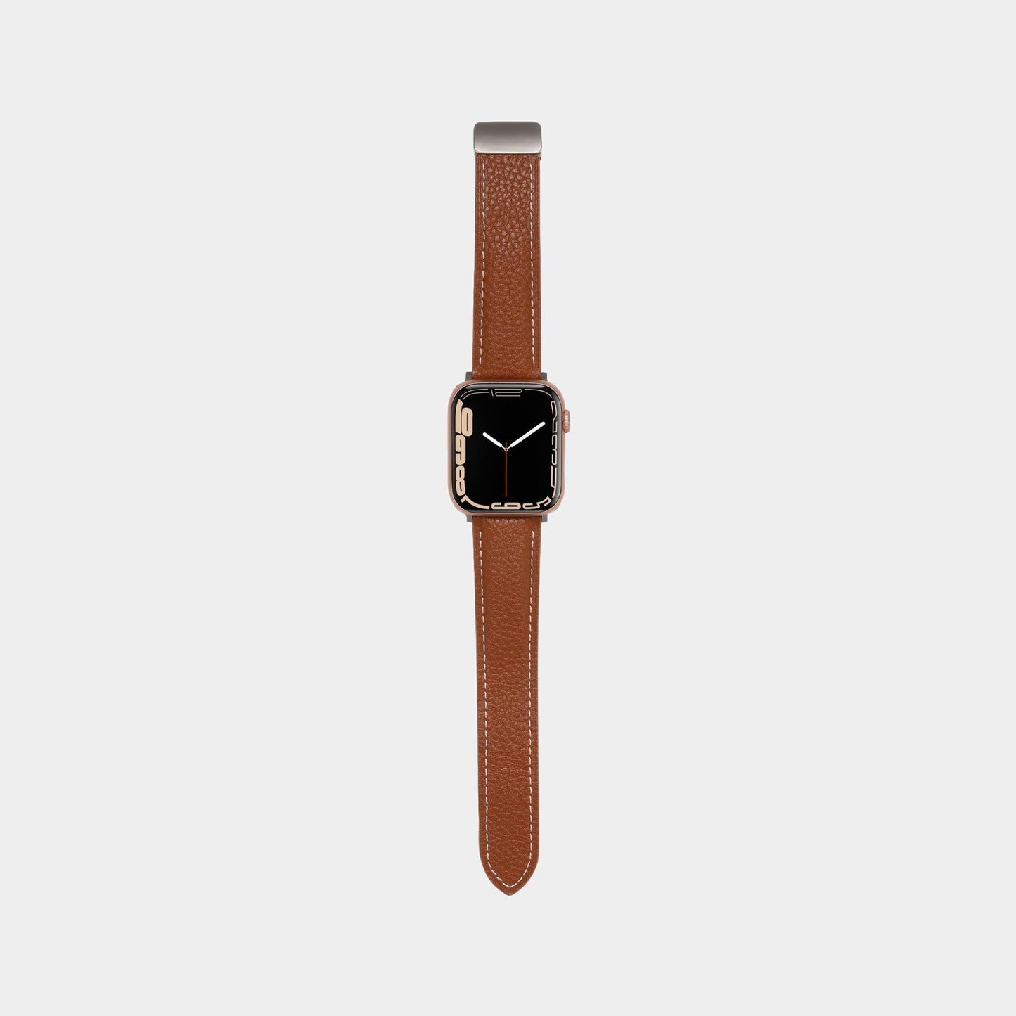 Magnetic Folding Buckle Lychee Pattern Leather Band  For Apple Watch