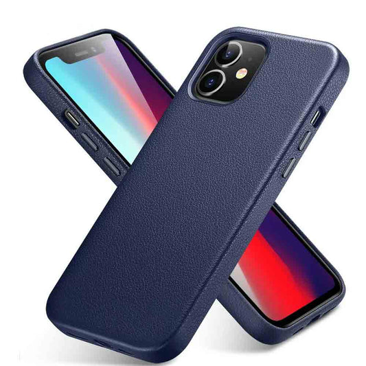 Premium Genuine Case Leather Back Cover for iPhone 12