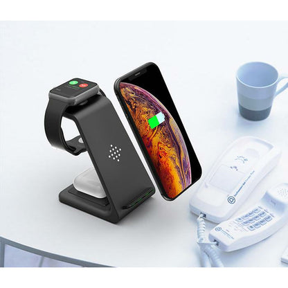 3-in-1 20W Fast Wireless Charging Dock for Apple iPhone.