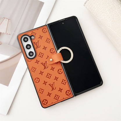 luxury leather cover for Galaxy Z fold 6/5/4/3